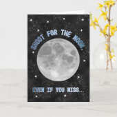 月、火星、エイリアンキッド誕生日 カード (黄色い花)