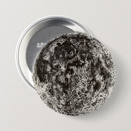 月 缶バッジ (正面&裏面)