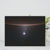 月、金星、木星、地球(ISS) (NASA) (宇宙) カード (スタンド正面)