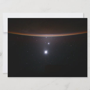 月、金星、木星、地球(ISS) (NASA) (宇宙) カード