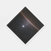 月、金星、木星、地球(ISS) (NASA) (宇宙) スタンダードランチョンナプキン (角)