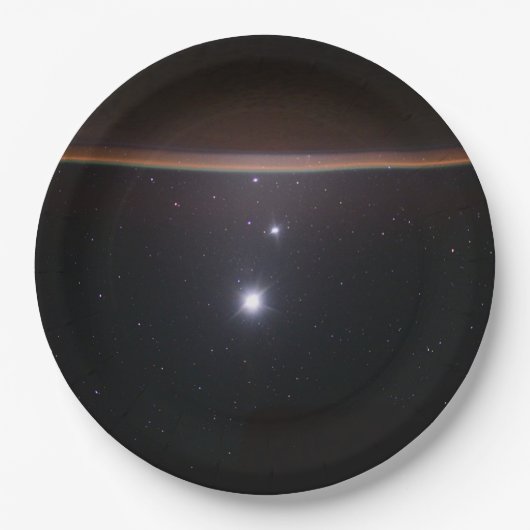 月、金星、木星、地球(ISS) (NASA) (宇宙) ペーパープレート (正面)