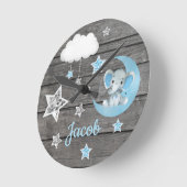 月、雲壁時計、丸、中 ラウンド壁時計 (傾斜)