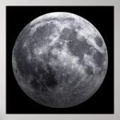 月 – 3D効果 ポスター (正面)