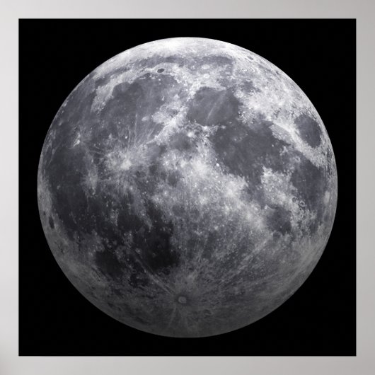 月 – 3D効果 ポスター (正面)