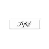 月： 4月 セルフインキングスタンプ (デザイン)