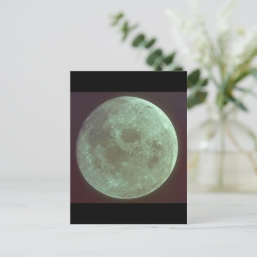 月。(moon_宇宙 ポストカード (スタンド正面)
