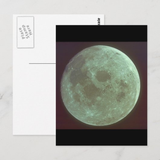 月。(moon_宇宙 ポストカード (正面/裏面)