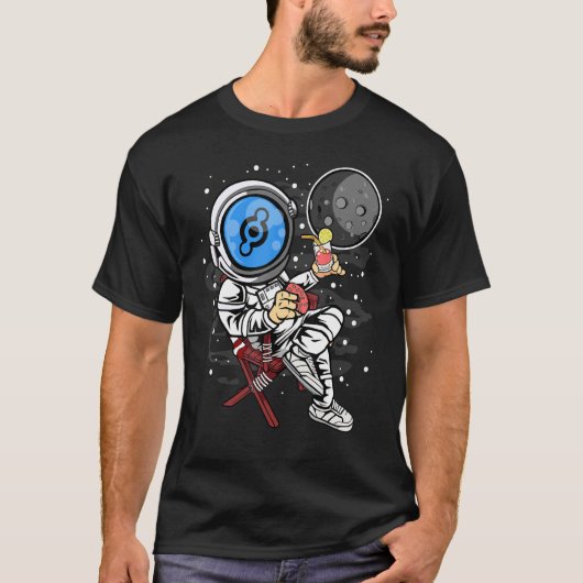 月Cへの宇宙飛行士の退職ヘリウムHntコイン Tシャツ (正面)