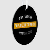 月IIの在宅勤務 オーナメント (正面)