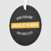 月IIの在宅勤務 オーナメント (正面)