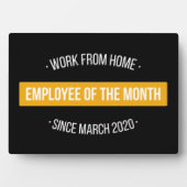 月IIの在宅勤務 フォトプラーク (正面)