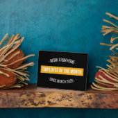 月IIの在宅勤務 フォトプラーク (側面)