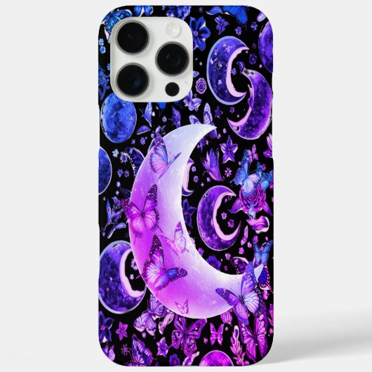 月iPhoneブラックケース – 天月デザイン Case-Mate iPhoneケース (裏面)