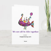 月Katのユール（キリスト降誕祭）カード シーズンカード (裏面)