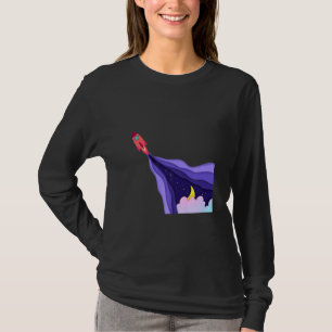 月Sからロケット船宇宙船が爆破 Tシャツ