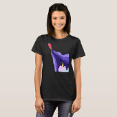 月Sからロケット船宇宙船が爆破 Tシャツ (正面フル)