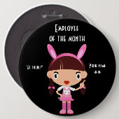 月W丸ボタンの従業員 缶バッジ (正面&裏面)