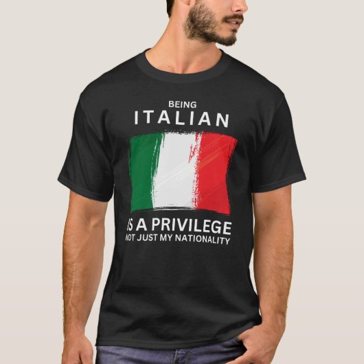 有イタリアン利なり Tシャツ (正面)