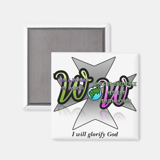 有価値の磁石の女性 マグネット (正面/裏面)