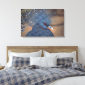 有冠の鳩 キャンバスプリント (インサイチュ (寝室))