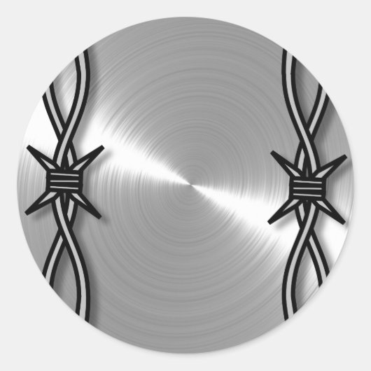 有刺線パターン ラウンドシール (正面)