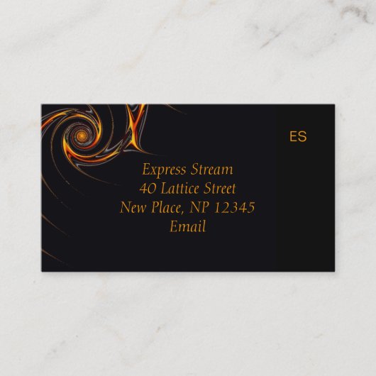 有刺線フラクタル名刺 名刺 (正面)