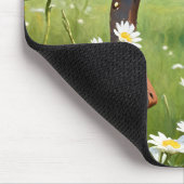 有刺鉄柵の錆びた馬蹄形 マウスパッド (コーナー)