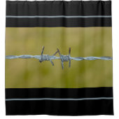 有刺鉄柵 –  シャワーカーテン (正面)