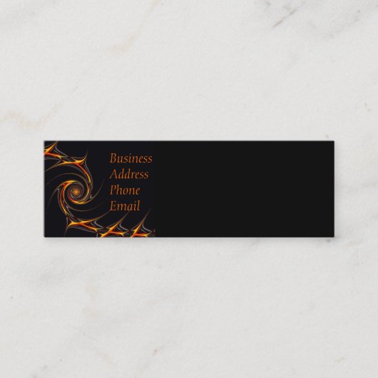 有刺鉄線のカッコいい スキニー名刺 (正面)