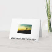 有刺鉄線のサンキューカードのリング サンキューカード (裏面)