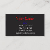 有刺鉄線の倍のサイドビジネスカードテンプレート 名刺 (裏面)