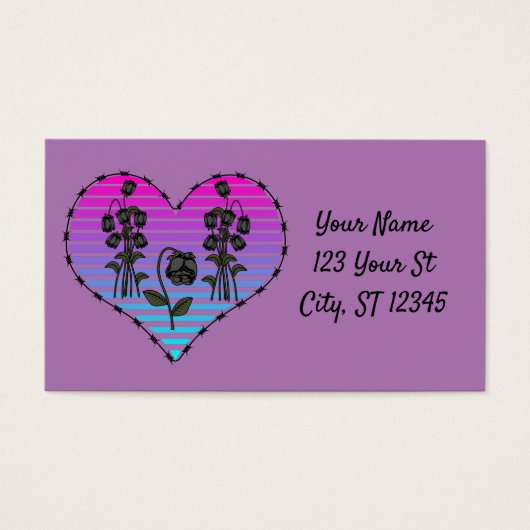 有刺鉄線ハートウィルテッド黒バラサンダー_コーブ (正面)