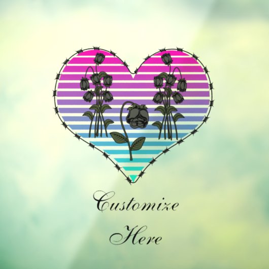 有刺鉄線ハートウィルテッド黒バラサンダー_コーブ ウィンドウサイン (シート3)