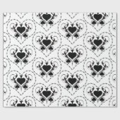 有刺鉄線ハートブラックスペードサンダー_コーブ ラッピングペーパー (フラット)