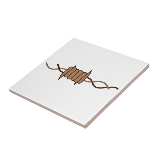 有刺鉄線 タイル (側面)