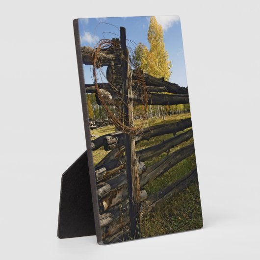 有刺鉄線 フォトプラーク (側面)