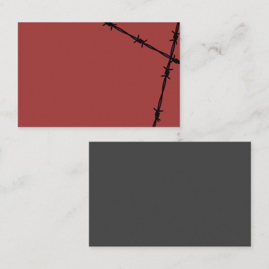 有刺鉄線 名刺 (正面/裏面)