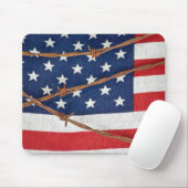 有刺鉄線(旗) マウスパッド (マウス)