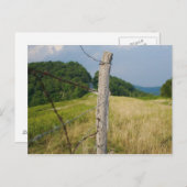 有刺鉄線Fencepost ポストカード (正面/裏面)