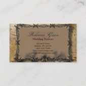 有刺鉄製農村西部の田舎農場 名刺 (正面)