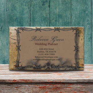 有刺鉄製農村西部の田舎農場 名刺