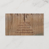 有刺鉄製農村西部の田舎農場 名刺 (裏面)