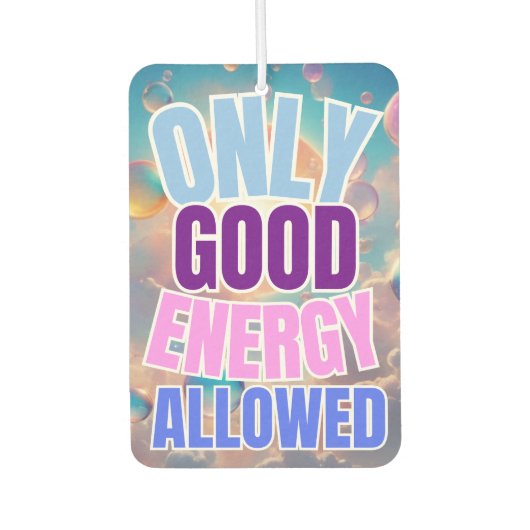 有効なエネルギーのみ許可 カーエアーフレッシュナー (正面)