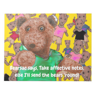 有効なメモを取らない私は熊を送信する ノートパッド