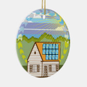 有効な太陽のな再生可能エネルギーのエコ セラミックオーナメント (右)