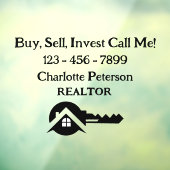 有効な視認性のためのカスタム不動産仲介業者車デカール ウィンドウサイン (シート3)