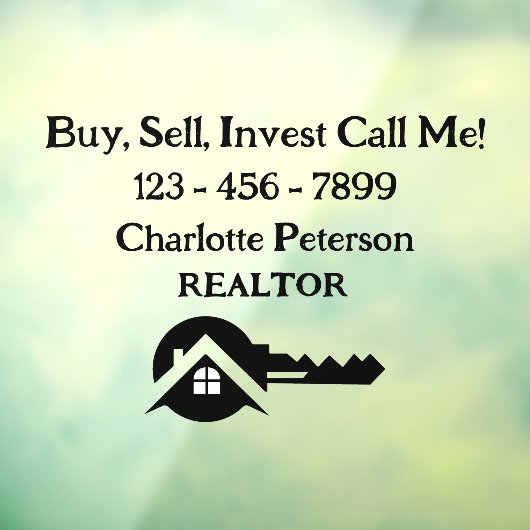 有効な視認性のためのカスタム不動産仲介業者車デカール ウィンドウサイン (シート3)