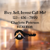 有効な視認性のためのカスタム不動産仲介業者車デカール ウィンドウサイン (シート2)