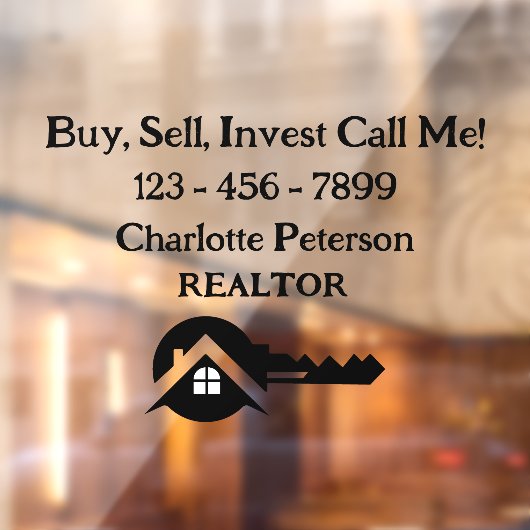 有効な視認性のためのカスタム不動産仲介業者車デカール ウィンドウサイン (シート2)